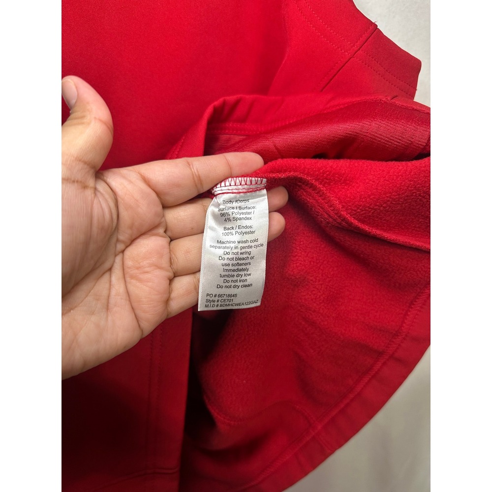 Core 365 Mens CE701 Red‎ Softshell Fleece Lined Vest Lone Star Lights Size Large - Picture 8 of 9